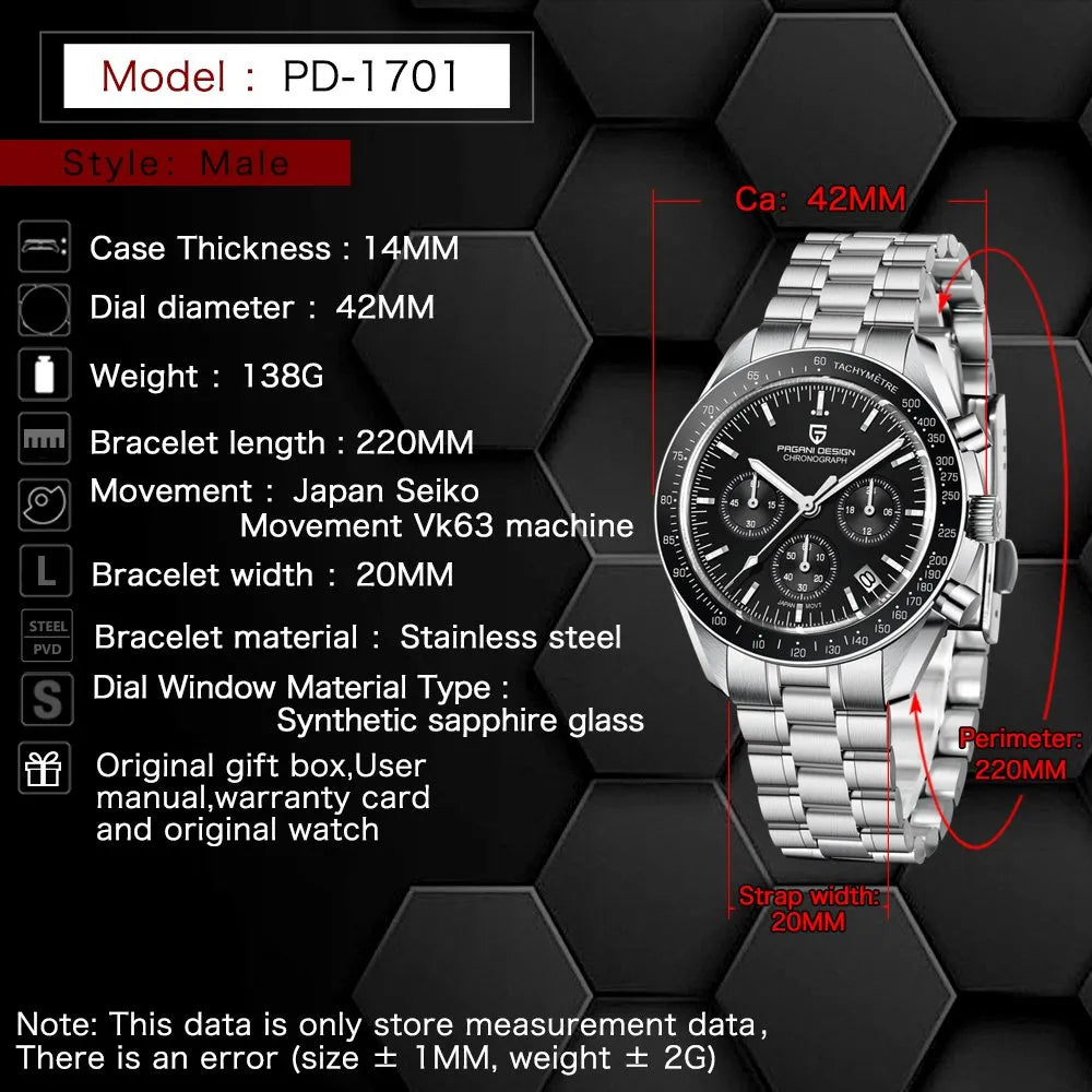 Pagani Design PD-1701 | Speedmaster Chain