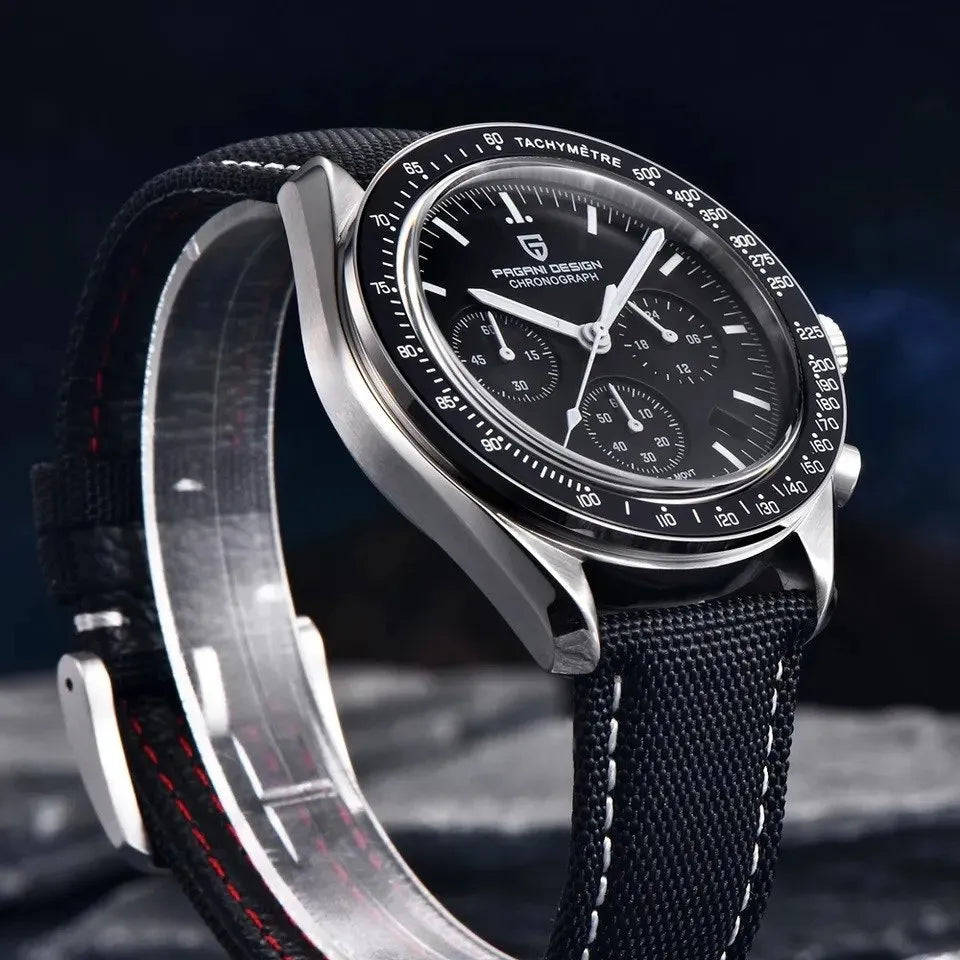 Pagani Design PD-1701 | Speedmaster Black Strap