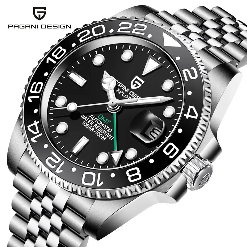 Pagani Design PD-1662 GMT Bruce Wayne 40MM Men's Automatic
