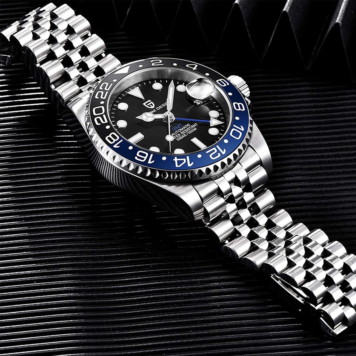 Pagani Design GMT Batman Automatic Men's watch PD-1662-BB