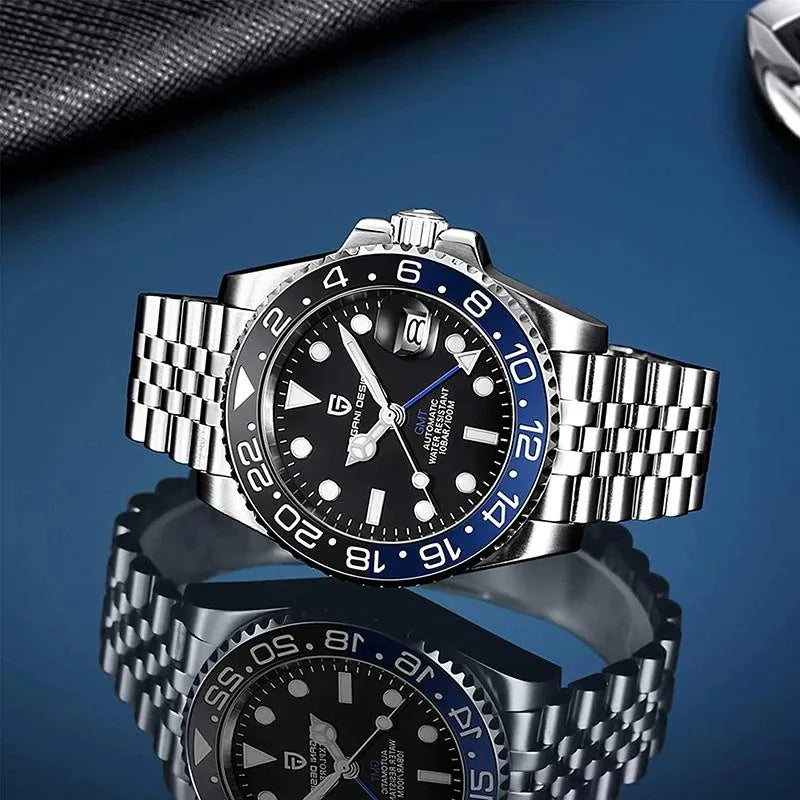 Pagani Design GMT Batman Automatic Men's watch PD-1662-BB