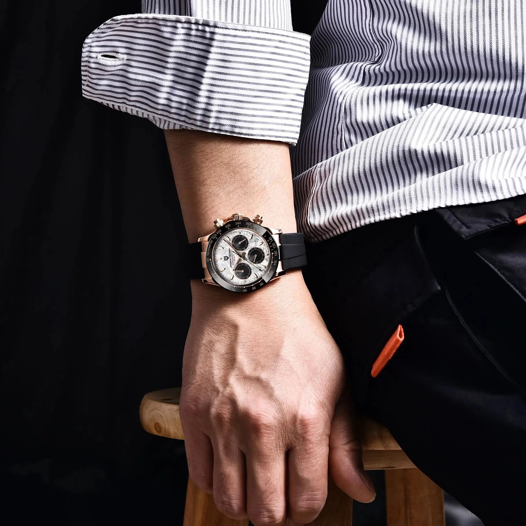 Pagani Design Daytona Strap Metroit  Dial PD-1664