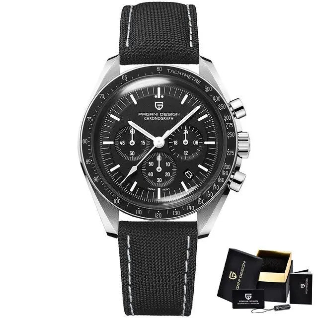 Pagani Design PD-1701 | Speedmaster Black Strap