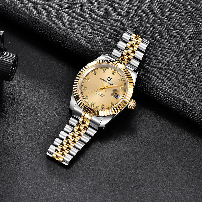 Pagani Design PD-1645 | Datejust Gold Two tone Diamond