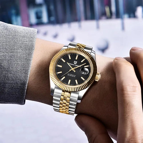 Pagani Design Datejust Black Two tone PD-1645