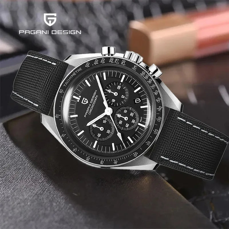 Pagani Design PD-1701 | Speedmaster Black Strap