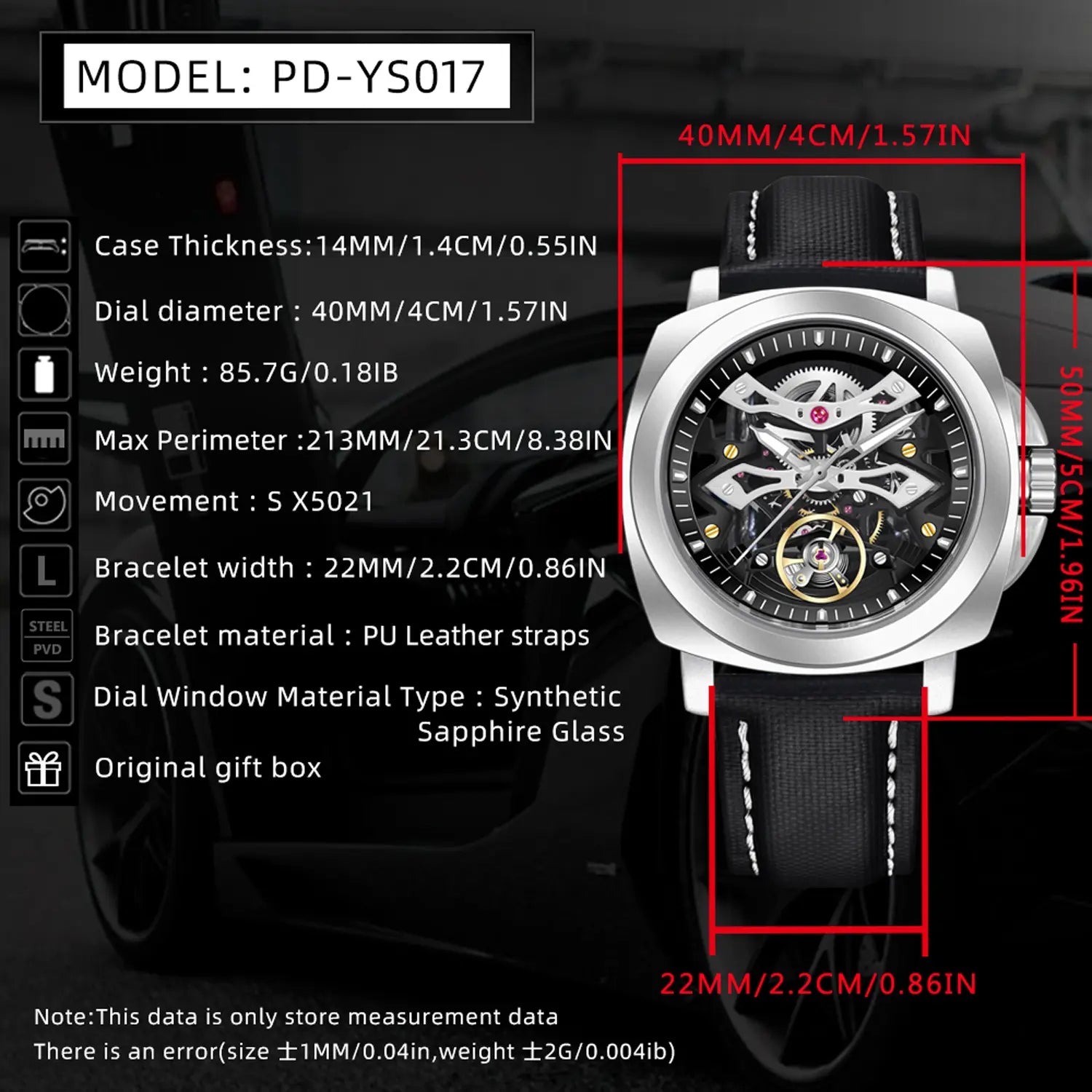 Pagani Design PD YS017 Infinity Gear Tourbillon