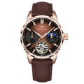 Pagani Design PD-YS021 | Rose Gold Brown Strap
